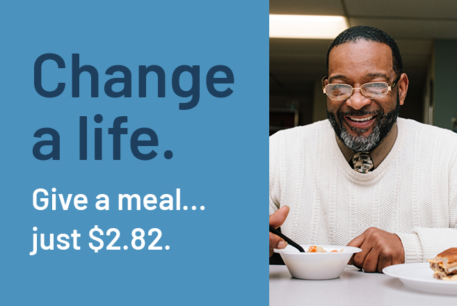 Change a life. Give a meal.