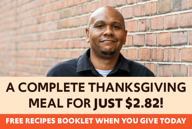 Free recipe booklet when you give today!